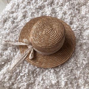 Rafia boater hat